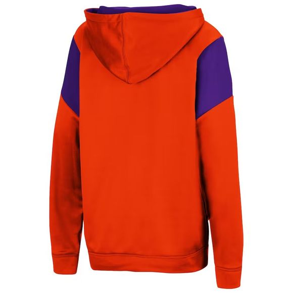 Clemson Tigers Colosseum Orange Purple Kids Youth Boys Pullover Hoodie Size XL - Picture 2 of 3
